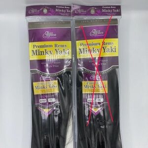 Jazz Wave- Premium Remy Minky Yaki 12” #1B | 100% Human Hair